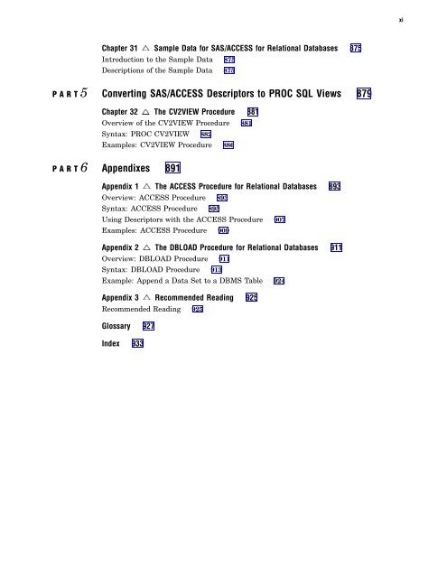 SAS/ACCESS 9.2 for Relational Databases: Reference, Fourth Edition