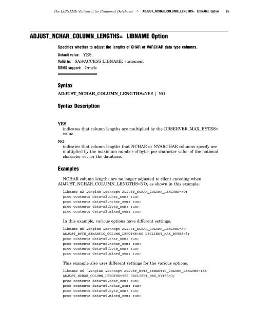 SAS/ACCESS 9.2 for Relational Databases: Reference, Fourth Edition