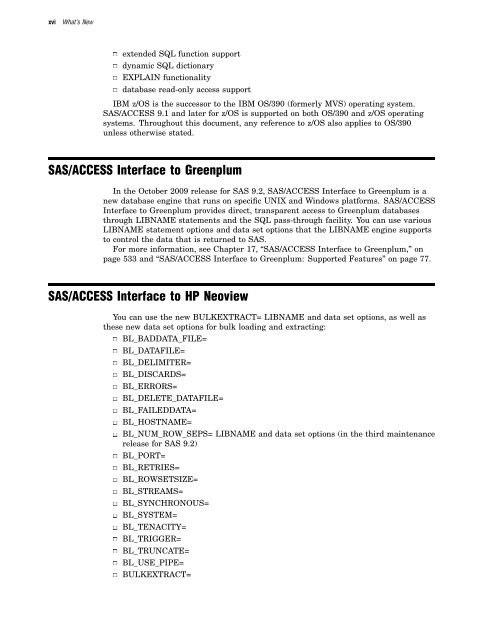 SAS/ACCESS 9.2 for Relational Databases: Reference, Fourth Edition