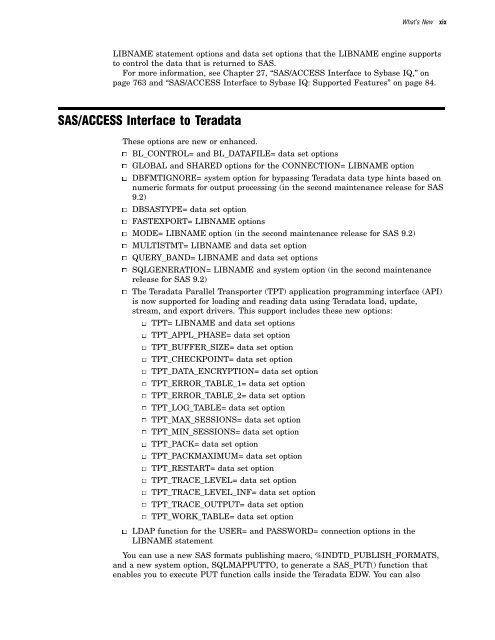 SAS/ACCESS 9.2 for Relational Databases: Reference, Fourth Edition