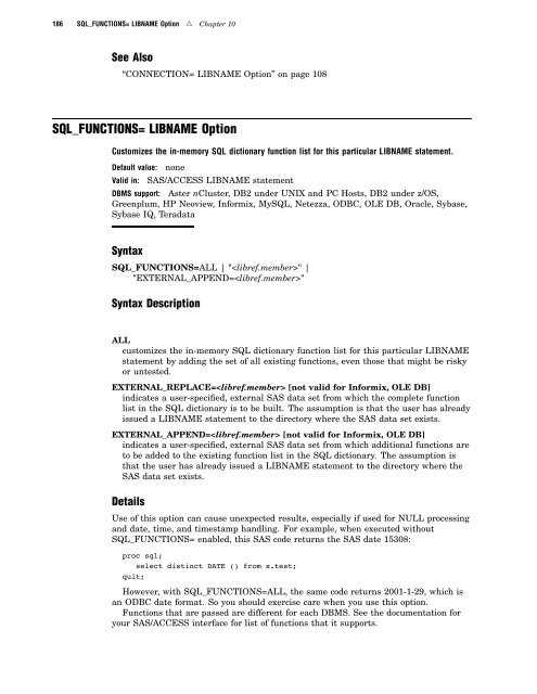 SAS/ACCESS 9.2 for Relational Databases: Reference, Fourth Edition