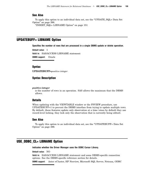 SAS/ACCESS 9.2 for Relational Databases: Reference, Fourth Edition