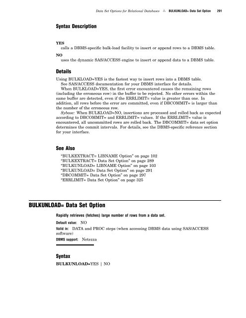 SAS/ACCESS 9.2 for Relational Databases: Reference, Fourth Edition