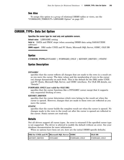 SAS/ACCESS 9.2 for Relational Databases: Reference, Fourth Edition