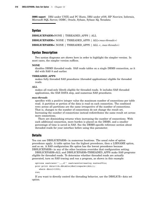 SAS/ACCESS 9.2 for Relational Databases: Reference, Fourth Edition