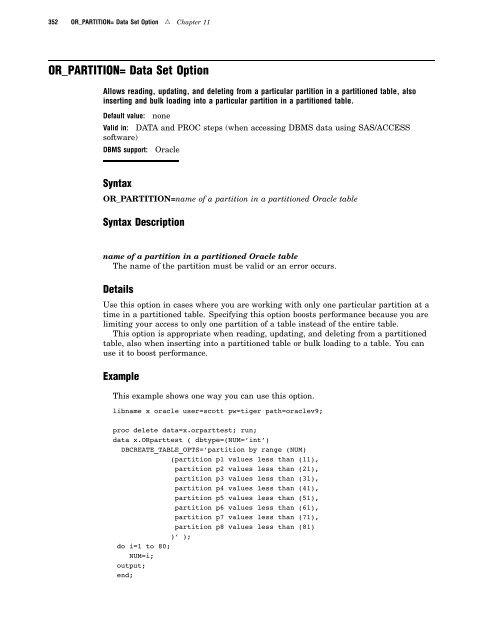 SAS/ACCESS 9.2 for Relational Databases: Reference, Fourth Edition