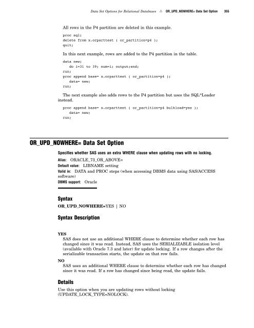 SAS/ACCESS 9.2 for Relational Databases: Reference, Fourth Edition