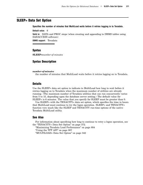 SAS/ACCESS 9.2 for Relational Databases: Reference, Fourth Edition