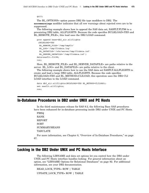 SAS/ACCESS 9.2 for Relational Databases: Reference, Fourth Edition