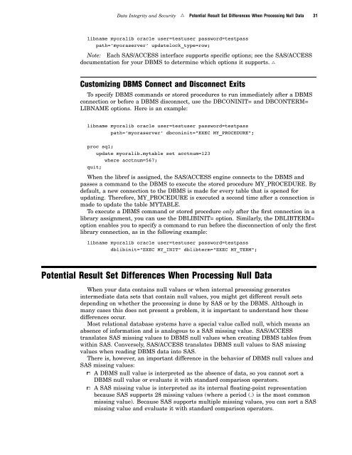 SAS/ACCESS 9.2 for Relational Databases: Reference, Fourth Edition