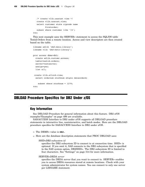 SAS/ACCESS 9.2 for Relational Databases: Reference, Fourth Edition