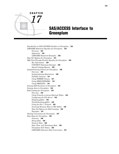 SAS/ACCESS 9.2 for Relational Databases: Reference, Fourth Edition