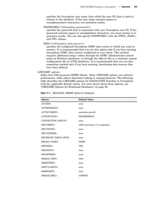 SAS/ACCESS 9.2 for Relational Databases: Reference, Fourth Edition