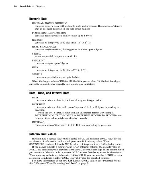 SAS/ACCESS 9.2 for Relational Databases: Reference, Fourth Edition