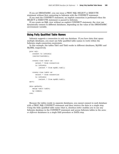 SAS/ACCESS 9.2 for Relational Databases: Reference, Fourth Edition