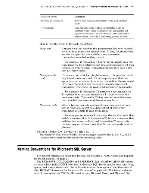 SAS/ACCESS 9.2 for Relational Databases: Reference, Fourth Edition