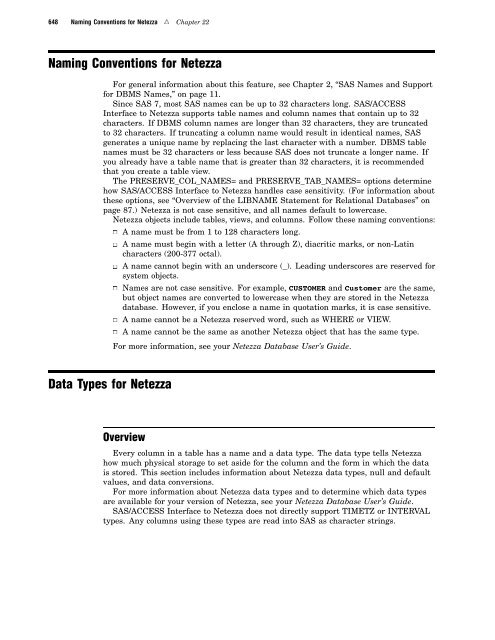 SAS/ACCESS 9.2 for Relational Databases: Reference, Fourth Edition