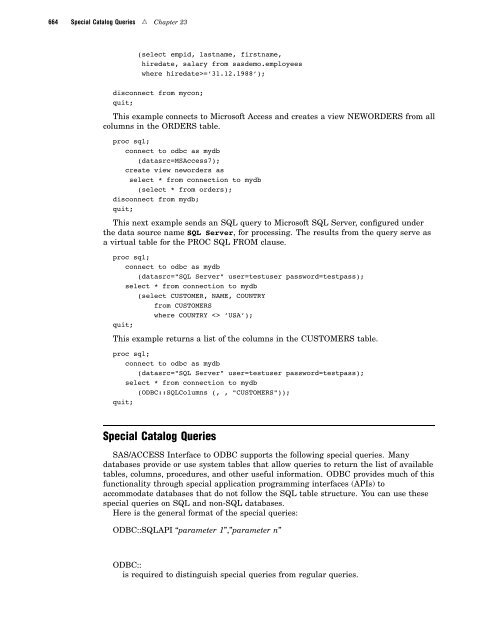 SAS/ACCESS 9.2 for Relational Databases: Reference, Fourth Edition