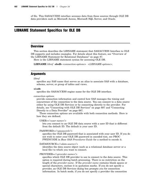 SAS/ACCESS 9.2 for Relational Databases: Reference, Fourth Edition