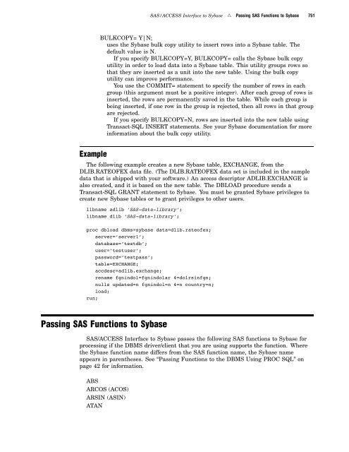 SAS/ACCESS 9.2 for Relational Databases: Reference, Fourth Edition