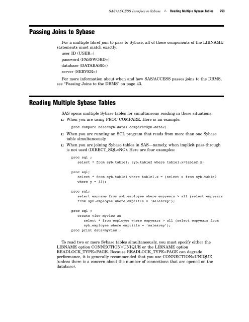 SAS/ACCESS 9.2 for Relational Databases: Reference, Fourth Edition