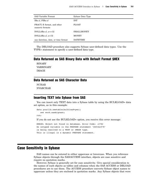 SAS/ACCESS 9.2 for Relational Databases: Reference, Fourth Edition