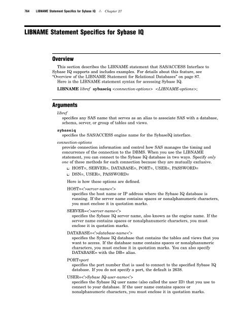 SAS/ACCESS 9.2 for Relational Databases: Reference, Fourth Edition