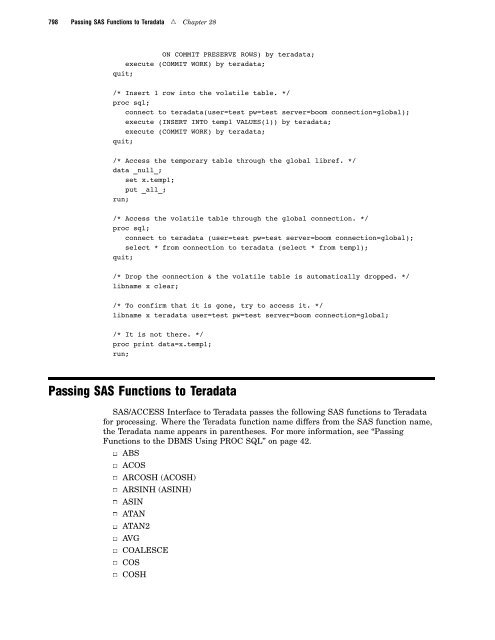 SAS/ACCESS 9.2 for Relational Databases: Reference, Fourth Edition