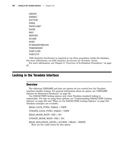 SAS/ACCESS 9.2 for Relational Databases: Reference, Fourth Edition