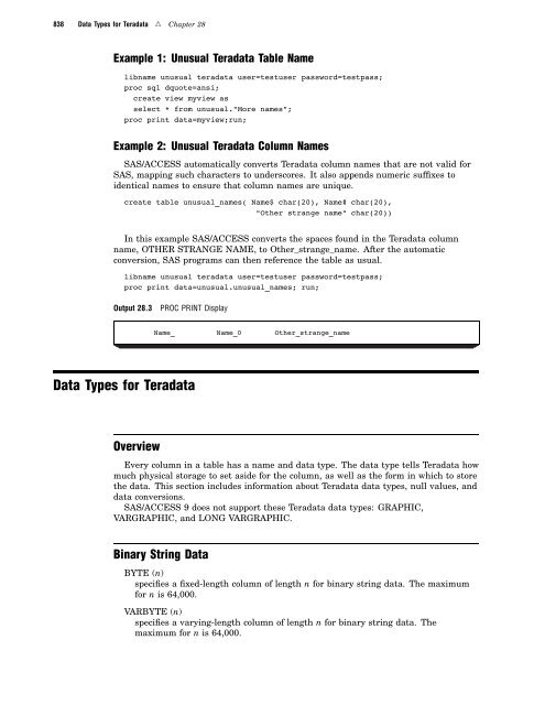 SAS/ACCESS 9.2 for Relational Databases: Reference, Fourth Edition