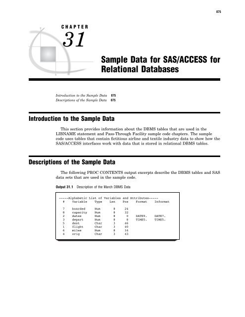 SAS/ACCESS 9.2 for Relational Databases: Reference, Fourth Edition