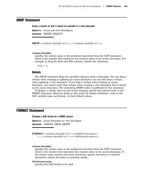 SAS/ACCESS 9.2 for Relational Databases: Reference, Fourth Edition