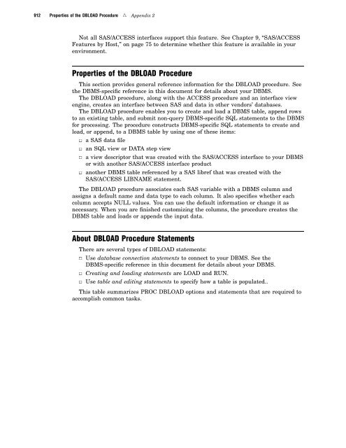 SAS/ACCESS 9.2 for Relational Databases: Reference, Fourth Edition