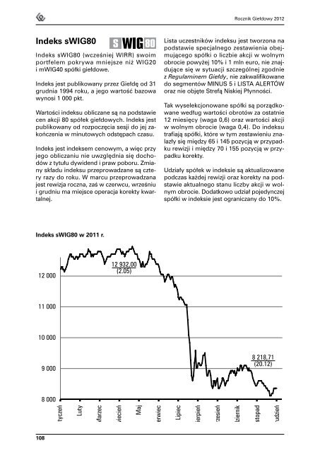 Rocznik GieÅdowy 2012 - GPW