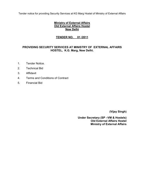 Ministry of External Affairs Old External Affairs Hostel New Delhi ...