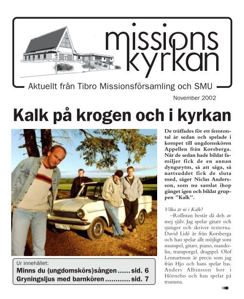 Missionskyrkan Nr. 8 2002 - Missionskyrkan Tibro