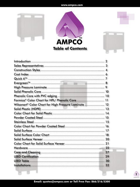 Table of Contents - RTI Hotel Supply