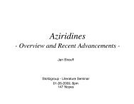 Aziridines: Overview and Recent Advancements - The Stoltz Group