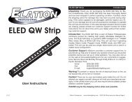 ELED QW Strip User Manual (pdf) - Elation Professional