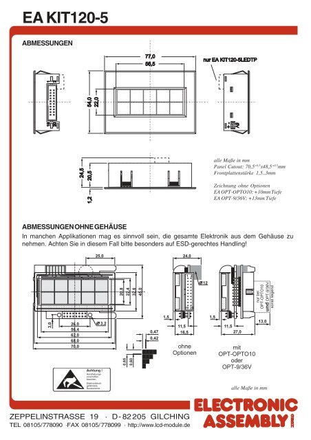 EA KIT120-5 - Electronic Assembly