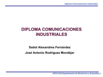 diploma comunicaciones industriales - Departamento de ElectrÃ³nica ...