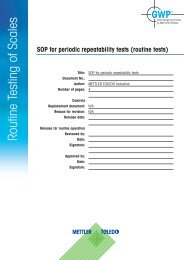 SOP Periodic Repeatability Test - Mettler Toledo