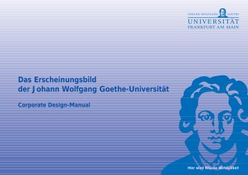 Das Erscheinungsbild der Johann Wolfgang Goethe-Universität