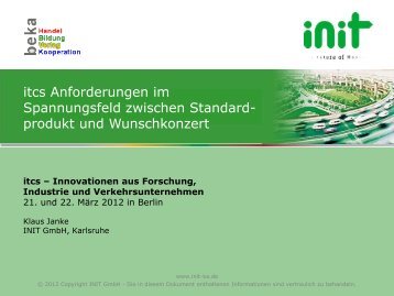 Visualisierung (VIS) Anschlusssicherung ANS ... - Itcs