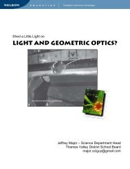 Light and geometric Optics? - Nelson Education