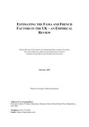 estimating the fama and french factors in the uk â an empirical review
