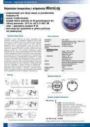 Karta katalogowa w formacie Adobe Acrobat (pdf) - TEST-THERM ...