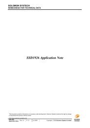 SSD1926 Application Note - Solomon Systech Limited