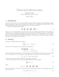 Nonlinear partial differential equation - Gauhati University