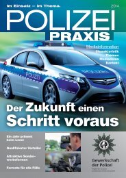 Mediainformationen POLIZEIPRAXIS - Verlag Deutsche Polizeiliteratur